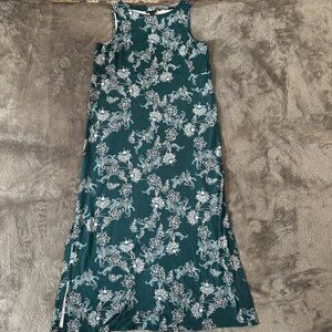 J. Jill Wearever Collection Maxi Dress Tank XS Floral Stretch